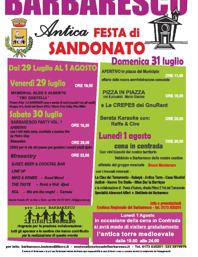 ANTICA FESTA DI SAN DONATO- BARBARESCO